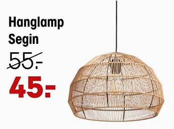Promoties Hanglamp segin - Huismerk - Kwantum - Geldig van 15/04/2024 tot 05/05/2024 bij Kwantum