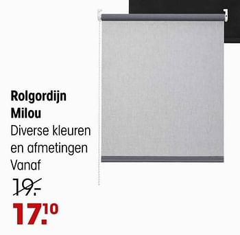 Promoties Rolgordijn milou - Huismerk - Kwantum - Geldig van 15/04/2024 tot 05/05/2024 bij Kwantum