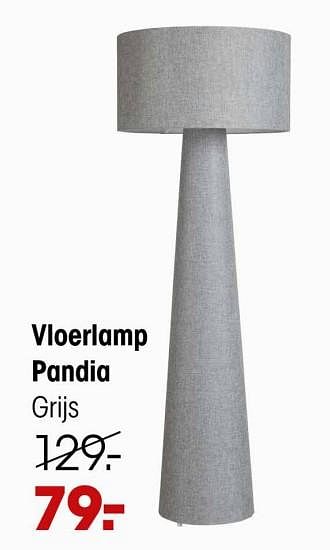 Promoties Vloerlamp pandia - Huismerk - Kwantum - Geldig van 15/04/2024 tot 05/05/2024 bij Kwantum