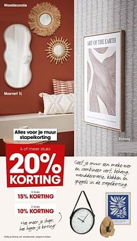 Wanddecoratie + muurverf + behang 20% korting-Huismerk - Kwantum
