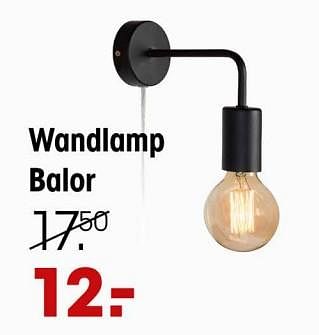 Promoties Wandlamp balor - Huismerk - Kwantum - Geldig van 15/04/2024 tot 05/05/2024 bij Kwantum