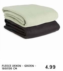 Fleece deken groen