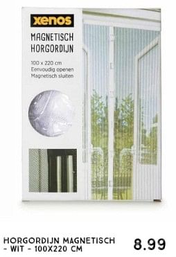 Promotions Horgordijn magnetisch wit - Huismerk - Xenos - Valide de 17/03/2024 à 29/06/2024 chez Xenos