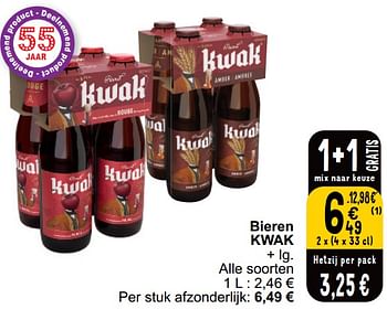 Promoties Bieren kwak - Kwak - Geldig van 16/04/2024 tot 22/04/2024 bij Cora