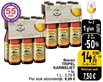 Promoties Bieren tripel karmeliet - TRipel Karmeliet - Geldig van 16/04/2024 tot 22/04/2024 bij Cora