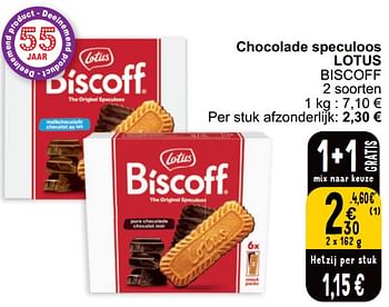 Promoties Chocolade speculoos lotus biscoff - Lotus Bakeries - Geldig van 16/04/2024 tot 22/04/2024 bij Cora