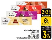 Chocoladerepen galler-Galler