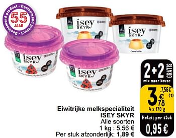 Promoties Eiwitrijke melkspecialiteit isey skyr - Isey Skyr - Geldig van 16/04/2024 tot 22/04/2024 bij Cora
