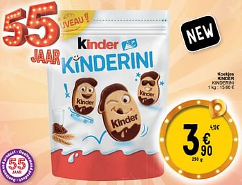 Promotions Koekjes kinder kinderini - Kinder - Valide de 16/04/2024 à 22/04/2024 chez Cora
