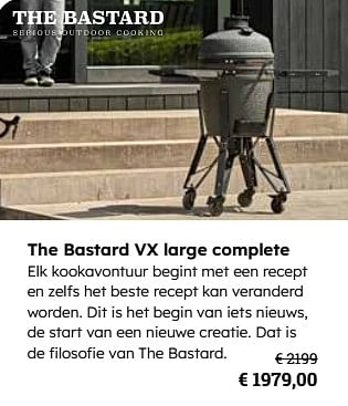 Promotions The bastard vx large complete - The Bastard - Valide de 25/03/2024 à 12/05/2024 chez Europoint