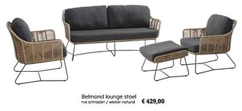 Promoties Belmond lounge stoel - 4 Seasons outdoor - Geldig van 25/03/2024 tot 12/05/2024 bij Europoint