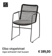Elba stapelstoel-4 Seasons outdoor