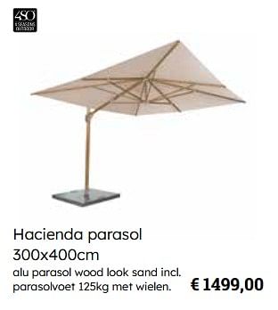 Promoties Hacienda parasol - 4 Seasons outdoor - Geldig van 25/03/2024 tot 12/05/2024 bij Europoint