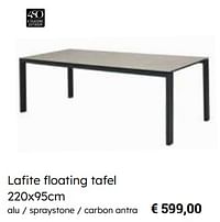 Lafite floating tafel-4 Seasons outdoor