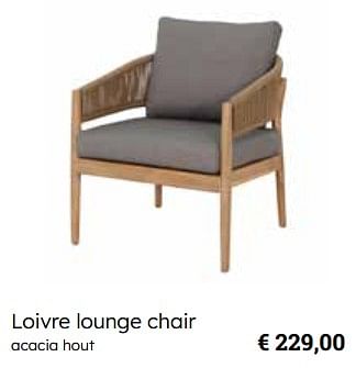Promoties Loivre lounge chair - Huismerk - Europoint - Geldig van 25/03/2024 tot 12/05/2024 bij Europoint
