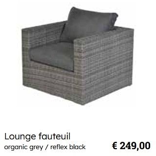 Promoties Lounge fauteuil - Lesli Living - Geldig van 25/03/2024 tot 12/05/2024 bij Europoint
