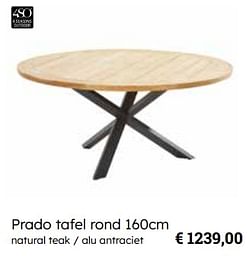 Prado tafel rond