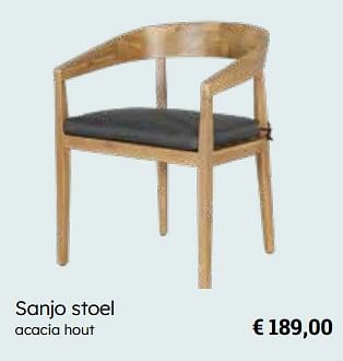 Promotions Sanjo stoel - Produit Maison - Europoint - Valide de 25/03/2024 à 12/05/2024 chez Europoint
