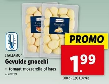 Promotions Gevulde gnocchi - Italiamo - Valide de 17/04/2024 à 23/04/2024 chez Lidl