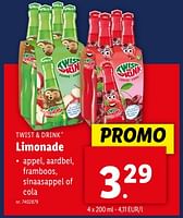 Promoties Limonade - Twist & Drink - Geldig van 17/04/2024 tot 23/04/2024 bij Lidl