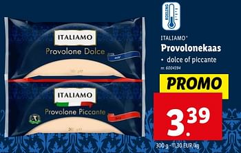 Promotions Provolonekaas - Italiamo - Valide de 17/04/2024 à 23/04/2024 chez Lidl