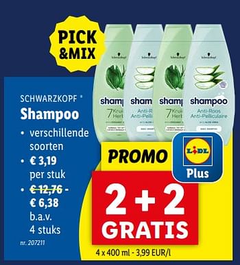Promotions Shampoo - Schwarzkopf - Valide de 17/04/2024 à 23/04/2024 chez Lidl