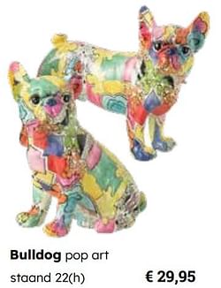 Bulldog pop art staand