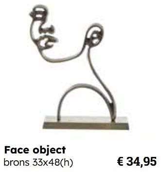 Promoties Face object brons - Huismerk - Europoint - Geldig van 25/03/2024 tot 12/05/2024 bij Europoint