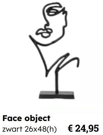Promoties Face object zwart - Huismerk - Europoint - Geldig van 25/03/2024 tot 12/05/2024 bij Europoint