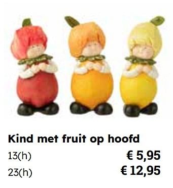 Promotions Kind met fruit op hoofd - Produit Maison - Europoint - Valide de 25/03/2024 à 12/05/2024 chez Europoint