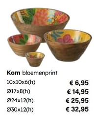 Kom bloemenprint-Huismerk - Europoint