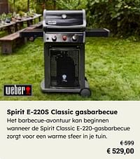 Spirit e-220s classic gasbarbecue-Weber