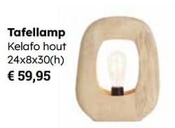 Tafellamp kelafo hout