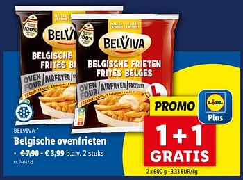 Promotions Belgische ovenfrieten - Belviva - Valide de 17/04/2024 à 23/04/2024 chez Lidl