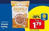 Granola honing-Crownfield
