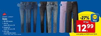 Promoties Jeans - Huismerk - Lidl - Geldig van 17/04/2024 tot 23/04/2024 bij Lidl