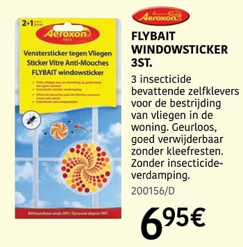 Promotions Flybait windowsticker 3st - Aeroxon - Valide de 04/04/2024 à 30/06/2024 chez HandyHome