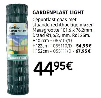 Promoties Gardenplast light - Giardino - Geldig van 04/04/2024 tot 30/06/2024 bij HandyHome