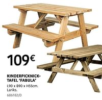 Kinderpicknicktafel fabula-Huismerk - HandyHome