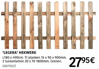 Promotions Legera hekwerk - Cartri - Valide de 04/04/2024 à 30/06/2024 chez HandyHome