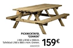 Picknicktafel gdansk