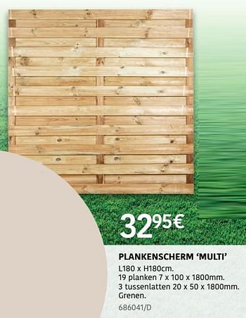 Promoties Plankenscherm multi - Cartri - Geldig van 04/04/2024 tot 30/06/2024 bij HandyHome