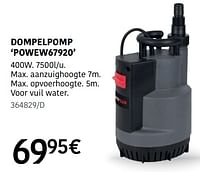 Powerplus dompelpomp powew67920-Powerplus