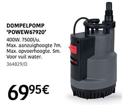 Powerplus dompelpomp powew67920