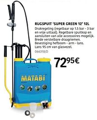 Rugspuit super green 12-Matabi