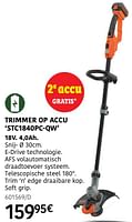 Promoties Black + decker trimmer op accu stc1840pc-qw - Black & Decker - Geldig van 04/04/2024 tot 30/06/2024 bij HandyHome