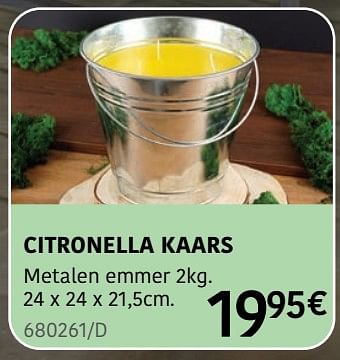 Promoties Citronella kaars - Huismerk - HandyHome - Geldig van 04/04/2024 tot 30/06/2024 bij HandyHome