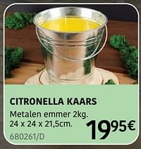 Citronella kaars-Huismerk - HandyHome