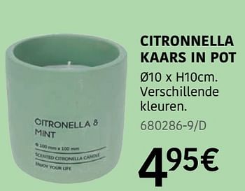Promotions Citronnella kaars in pot - Produit Maison - HandyHome - Valide de 04/04/2024 à 30/06/2024 chez HandyHome