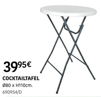 Promoties Cocktailtafel - Huismerk - HandyHome - Geldig van 04/04/2024 tot 30/06/2024 bij HandyHome